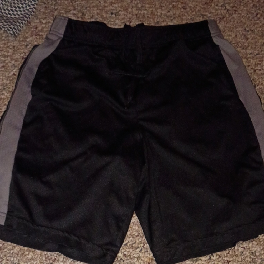 Men's Black and Gray Athletic Shorts